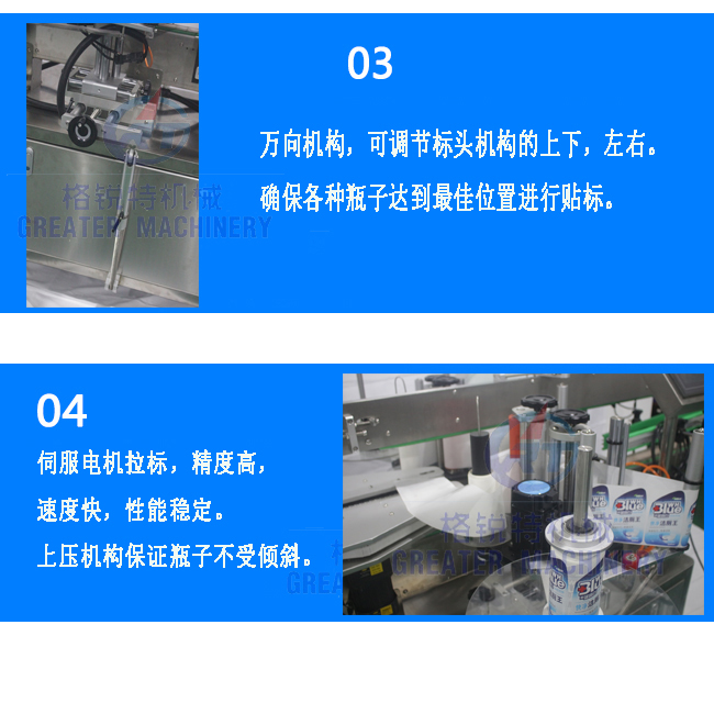全自動雙面兼圓瓶貼標機